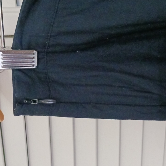 Laura Petites Navy Blue Cotton Embroidered Skirt, Size 14 - Picture 3 of 8